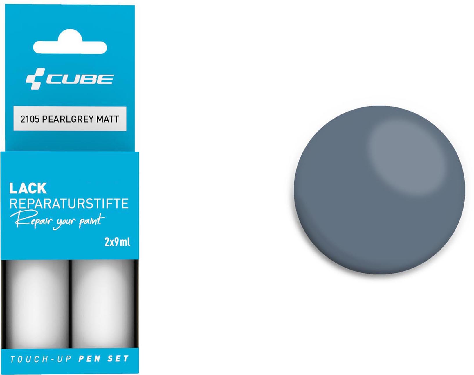 Cube Lackstift Set PEARLGREY matt 2105