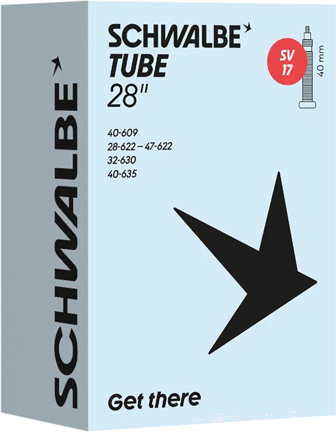 Schwalbe Schlauch SV17 28 x 1 1/8-1.75" 28/47-622/635 SV 40mm