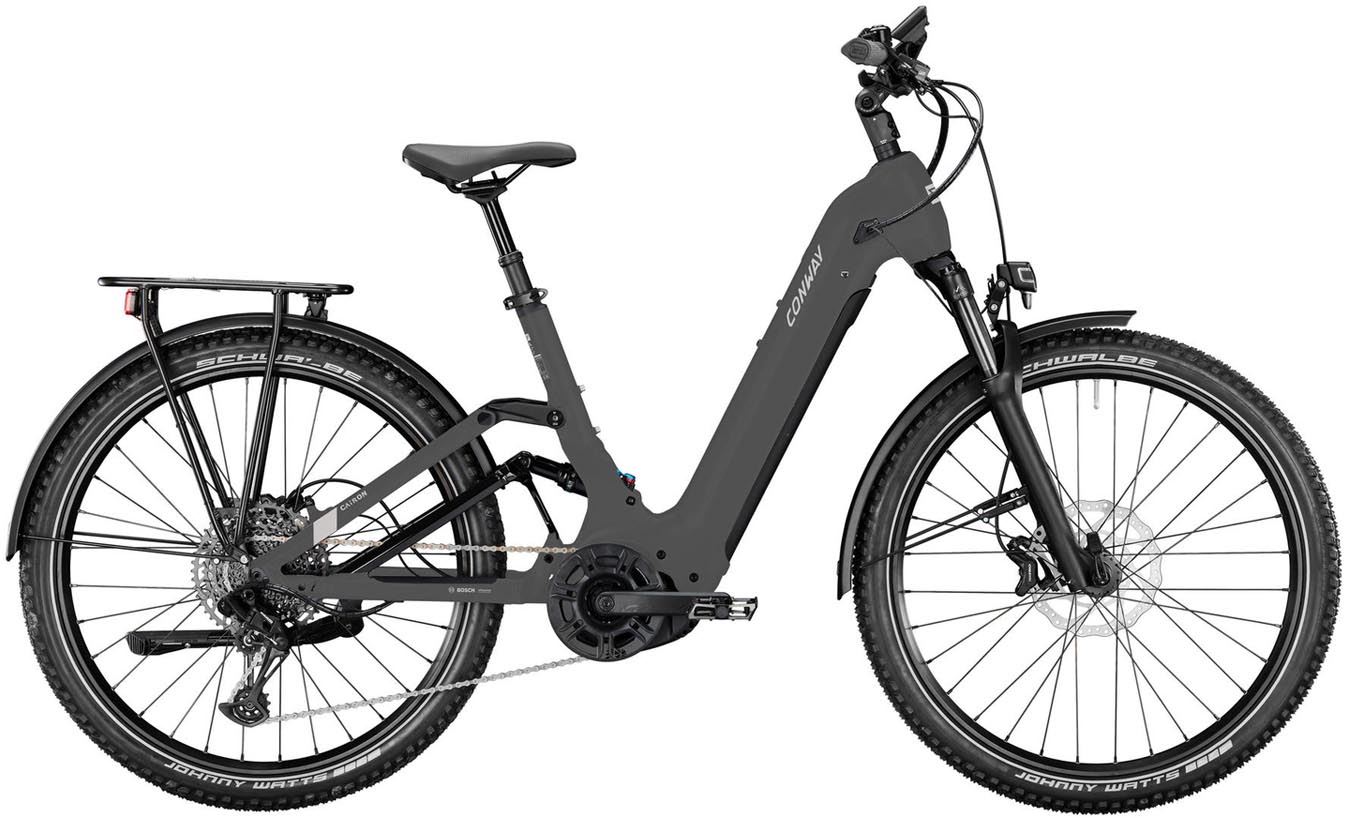 Conway Cairon SUV FS 4.0 625Wh graphit grey matt 2025 - E-Bike Hardtail Mountainbike Tiefeinsteiger