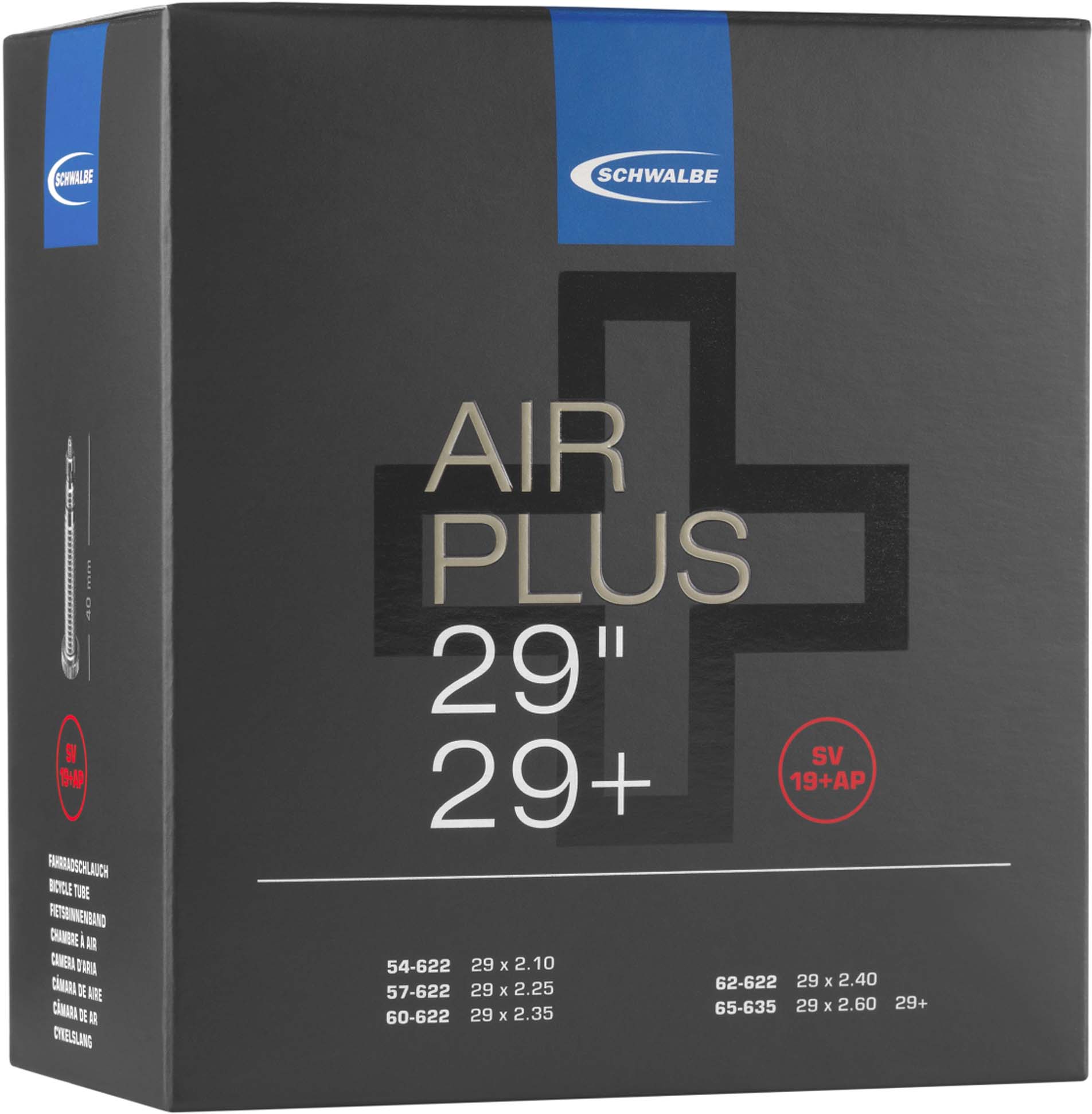Schwalbe Air Plus Schlauch SV 19 + AP  29+"