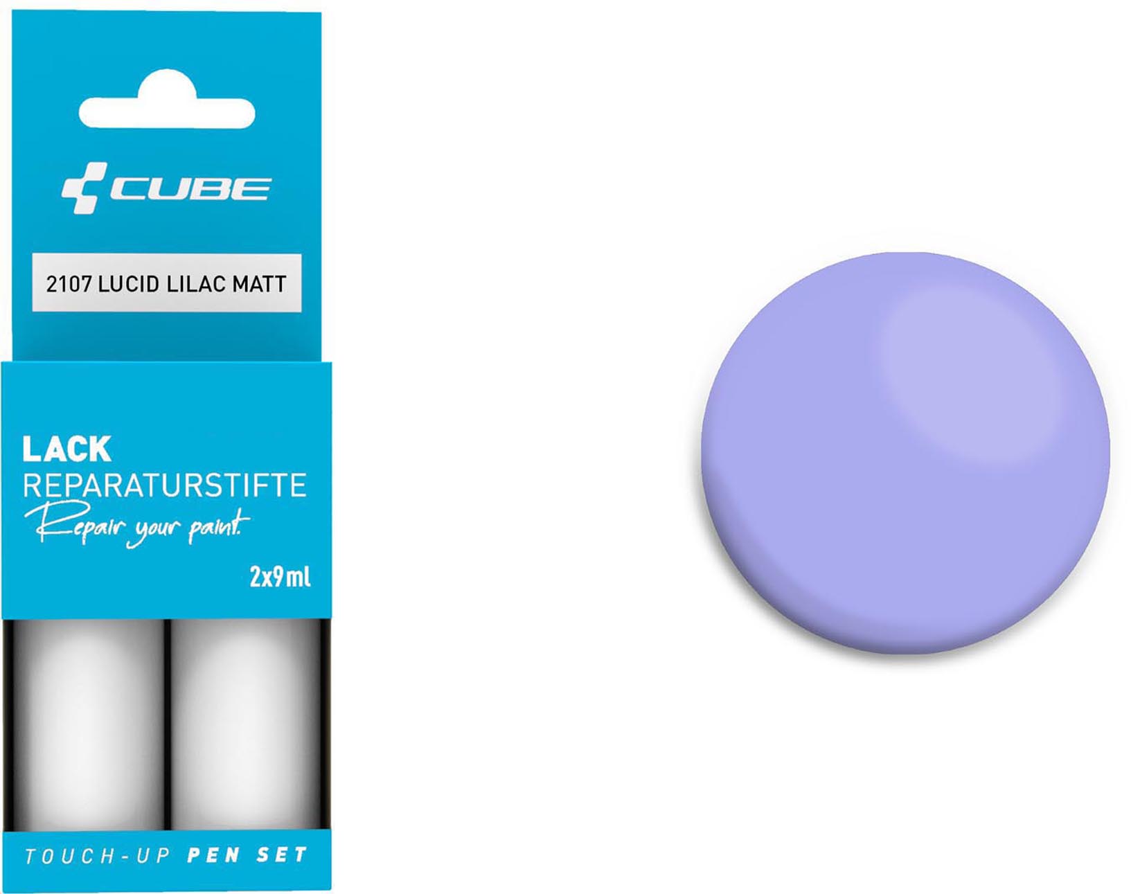 Cube Lackstift Set LUCID LILAC matt 2107