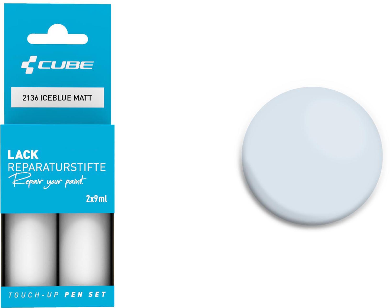 Cube Lackstift Set ICEBLUE matt 2136