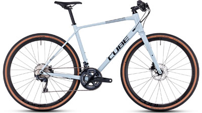 Cube Nulane SLX Fitnessrad in Weiß.