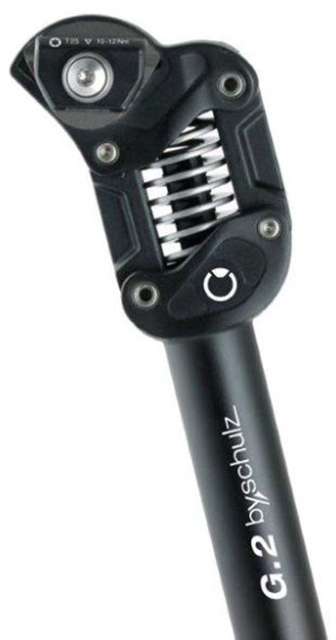 by.Schulz Federsattelstütze G.2, Ø30,9mm, 350mm, schwarz,stand., 80-105 kg
