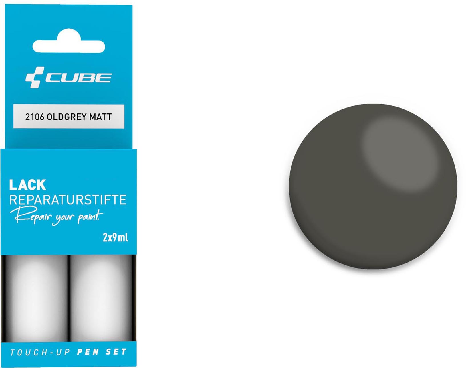 Cube Lackstift Set OLDGREY matt 2106