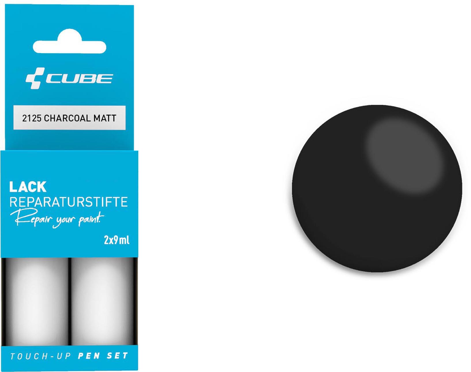 Cube Lackstift Set CHARCOAL matt 2125