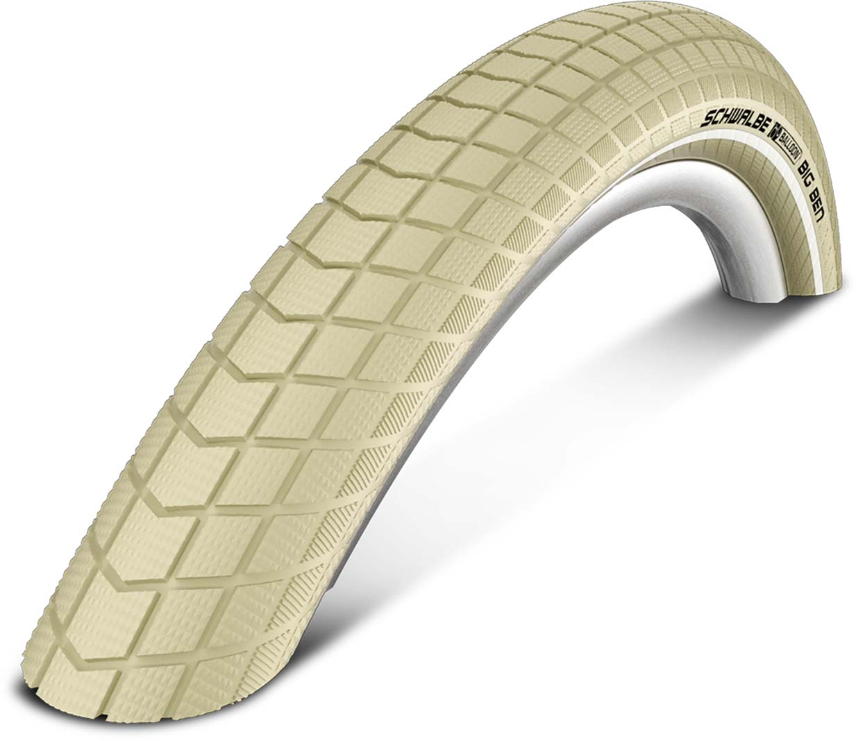 Schwalbe Reifen Little Big Ben 40-622 28" x 1,50, creme / Reflex