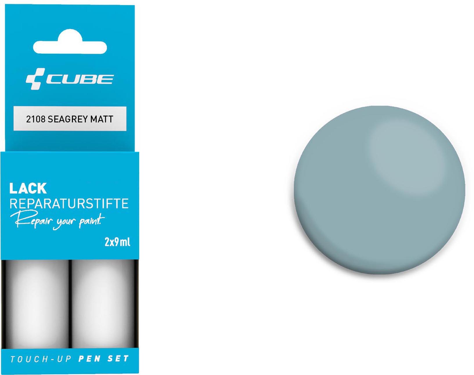 Cube Lackstift Set SEAGREY matt 2108