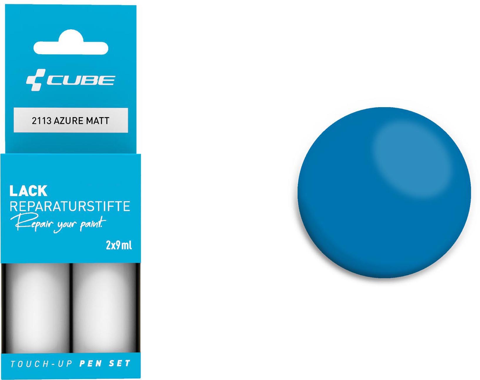 Cube Lackstift Set AZURE matt 2113