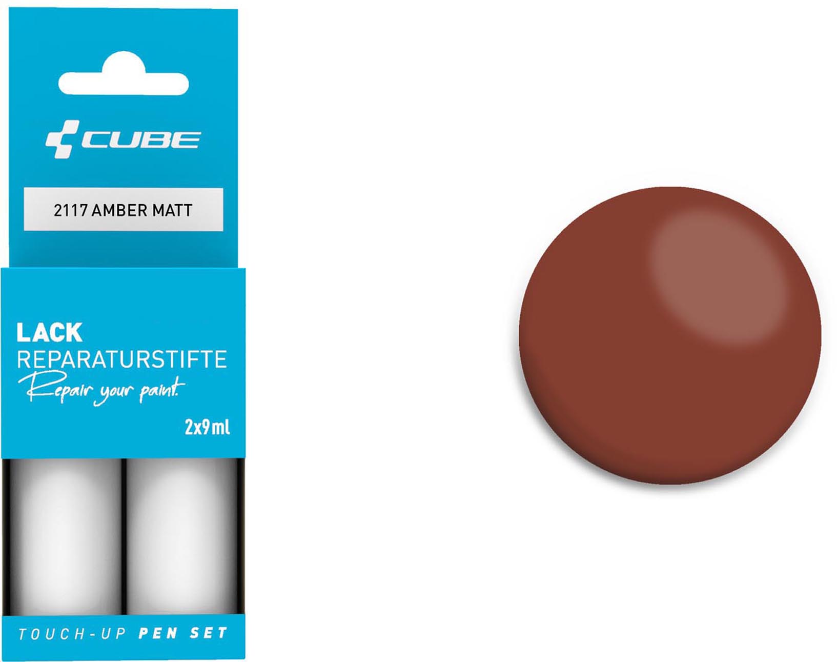 Cube Lackstift Set AMBER matt 2117