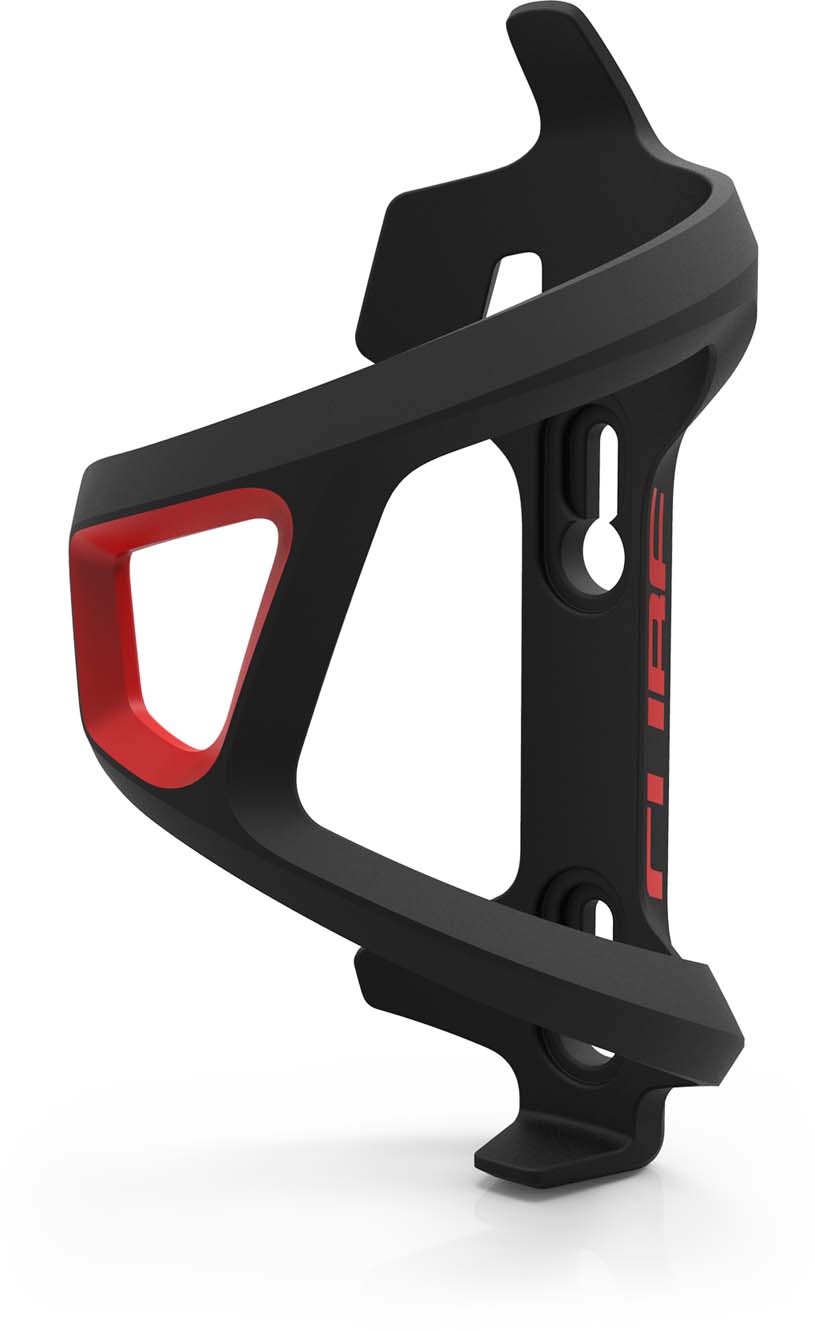 Cube Flaschenhalter HPP Left-Hand Sidecage black n red