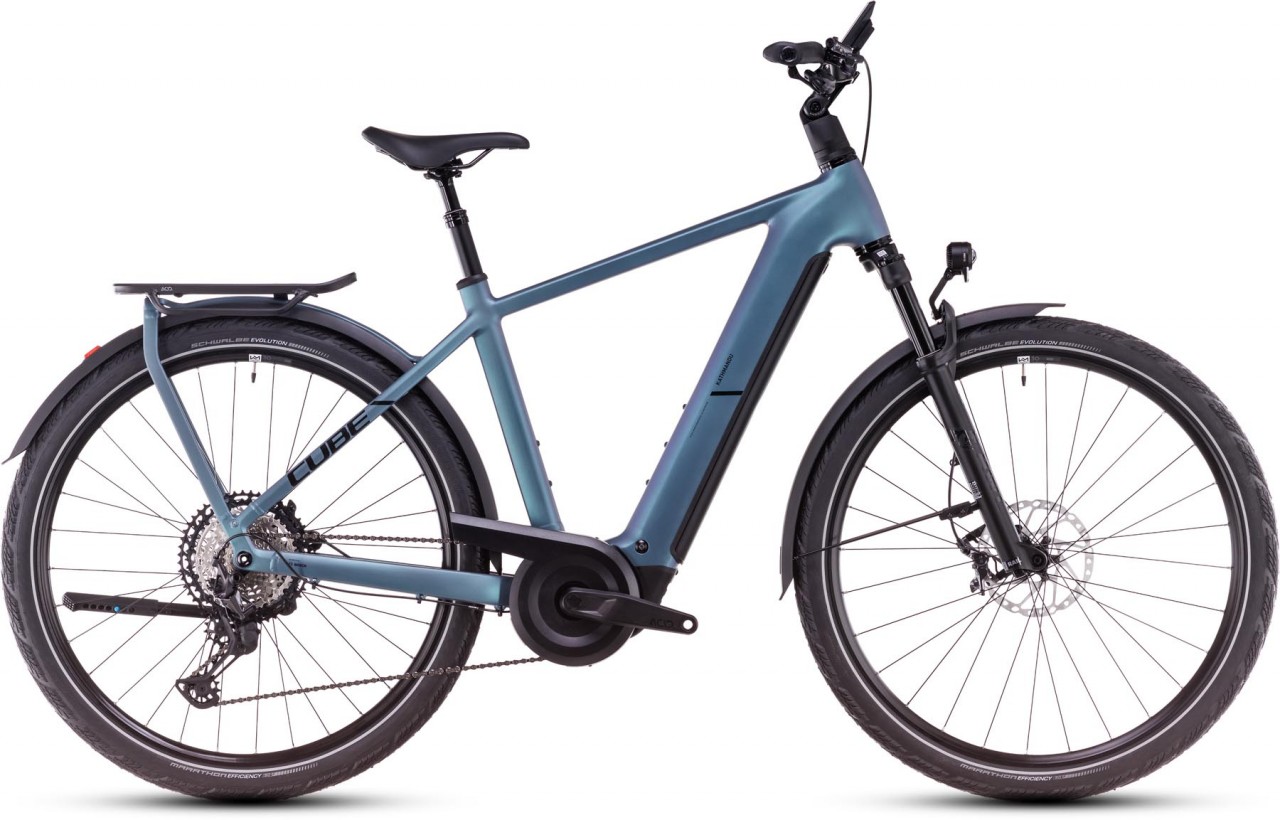 Cube Kathmandu Hybrid SLX 800 smaragdgrey n black 2025 - E-Bike Trekkingrad Herren