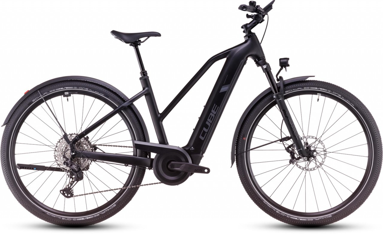 Cube Nuride Hybrid SLX Allroad 800 black n reflect 2025 - E-Bike Trekkingrad Damen