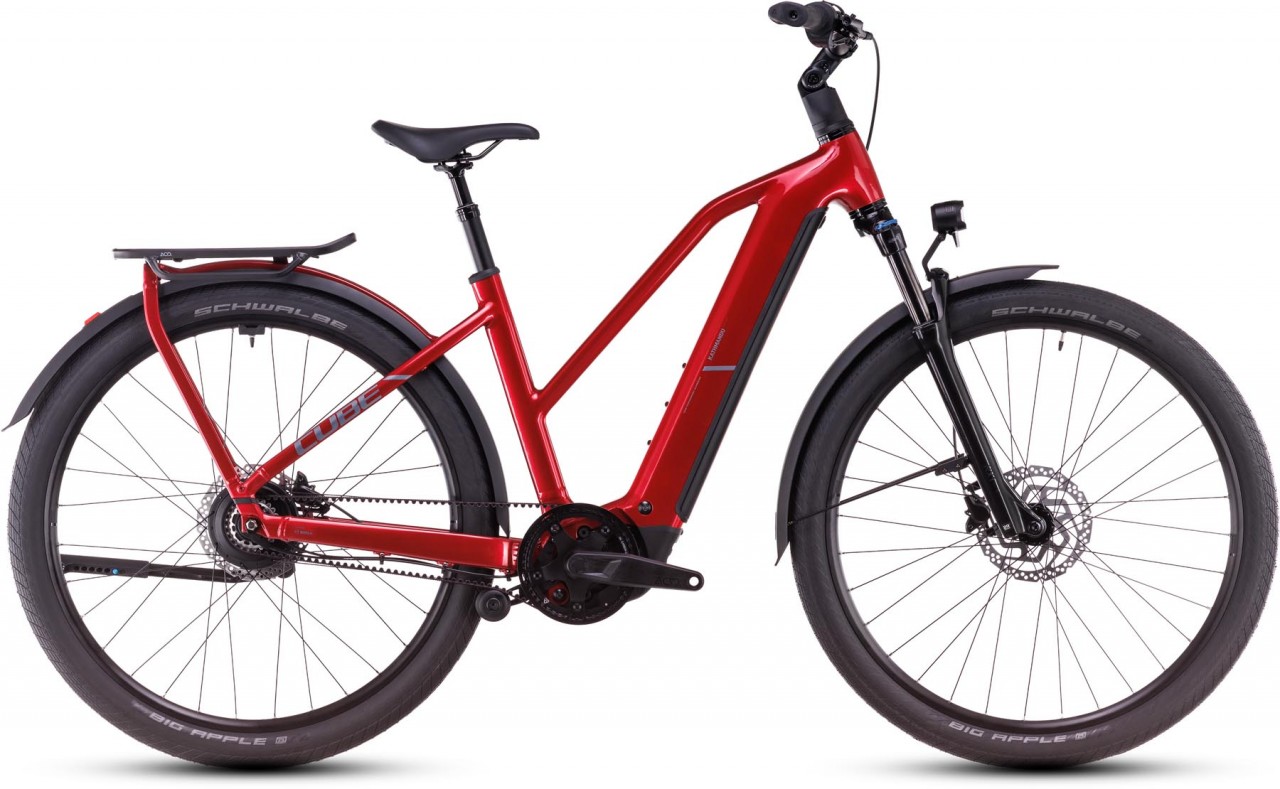 Cube Kathmandu Hybrid Comfort Pro 800 electricred n red 2025 - E-Bike Trekkingrad Damen