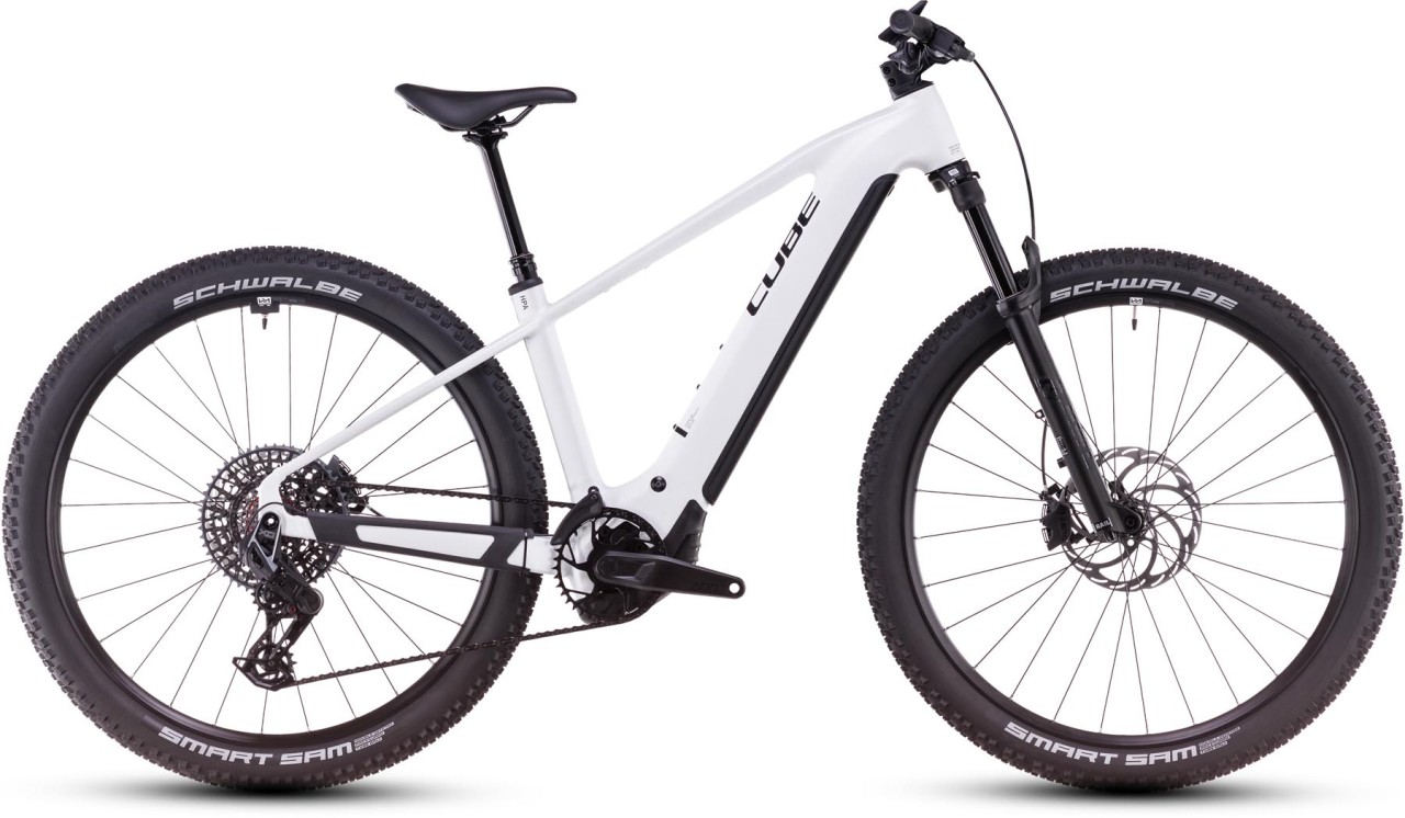 Cube Reaction Hybrid SLT metallicwhite n black - E-Bike Hardtail Mountainbike