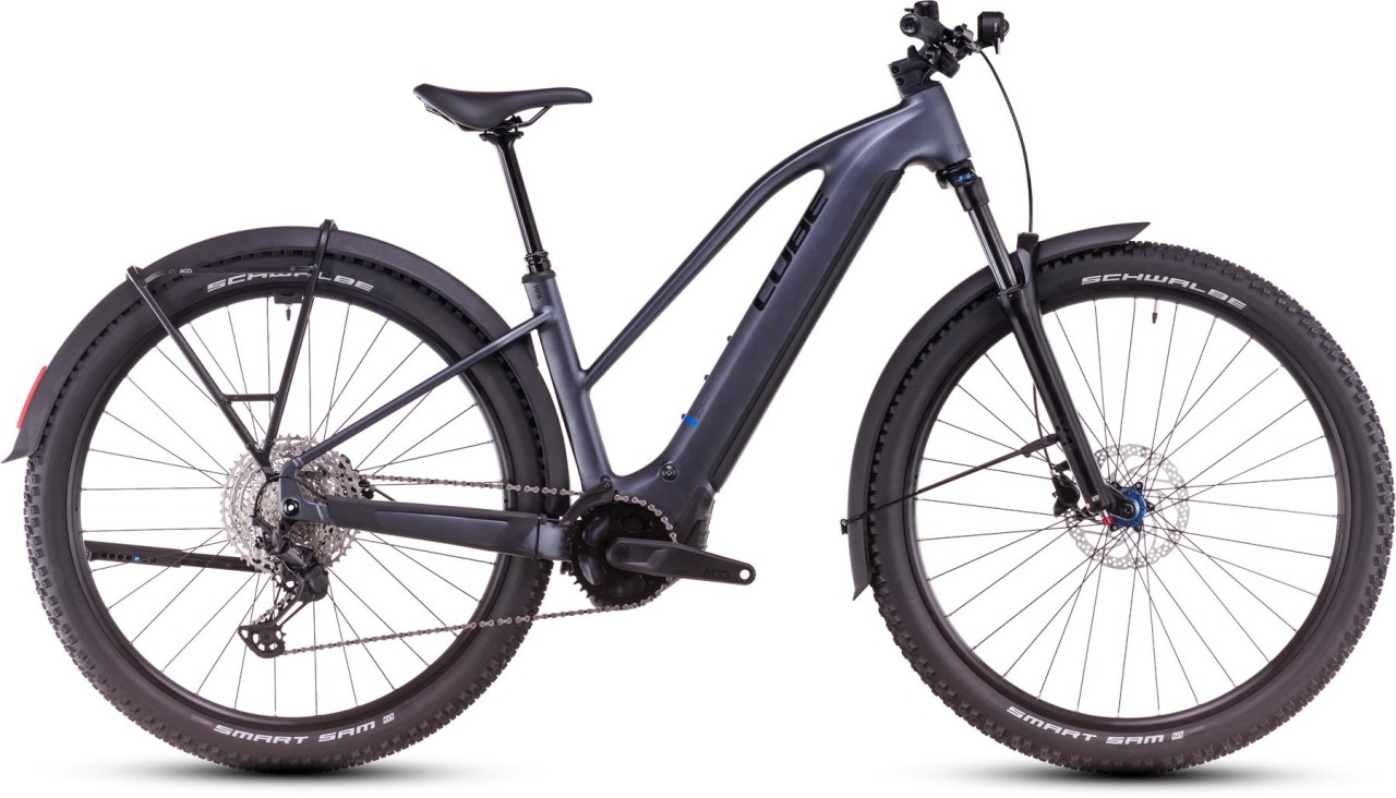 Cube Reaction Hybrid Pro Allroad metallicgrey n black - E-Bike Hardtail Mountainbike Damen