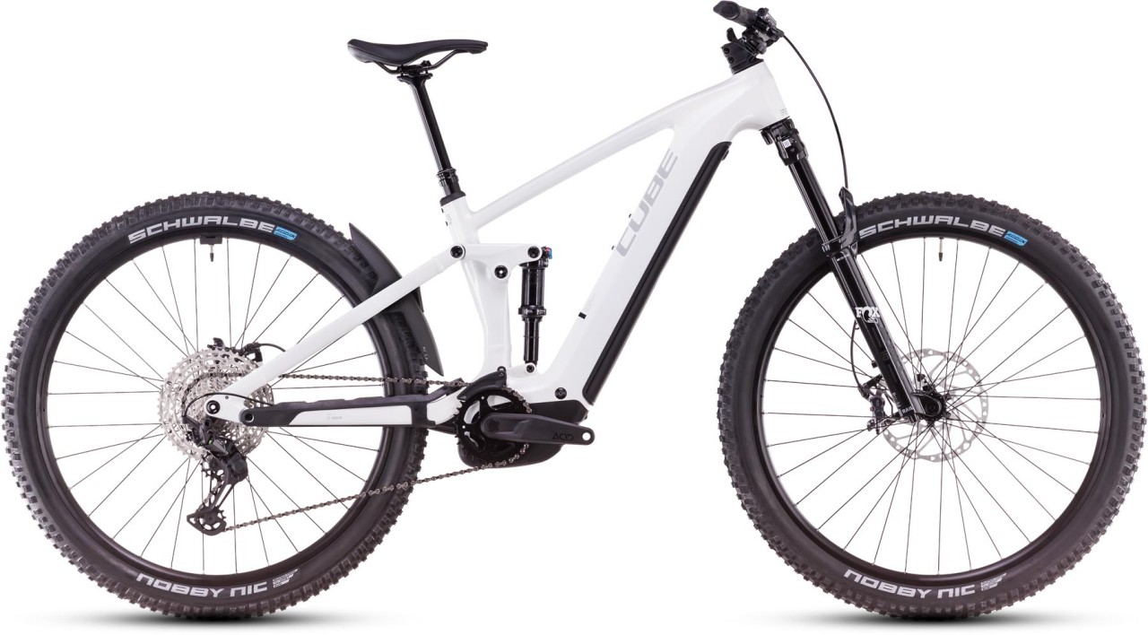 Cube Stereo Hybrid ONE44 EXC metallicwhite n black - E-Bike Fully Mountainbike