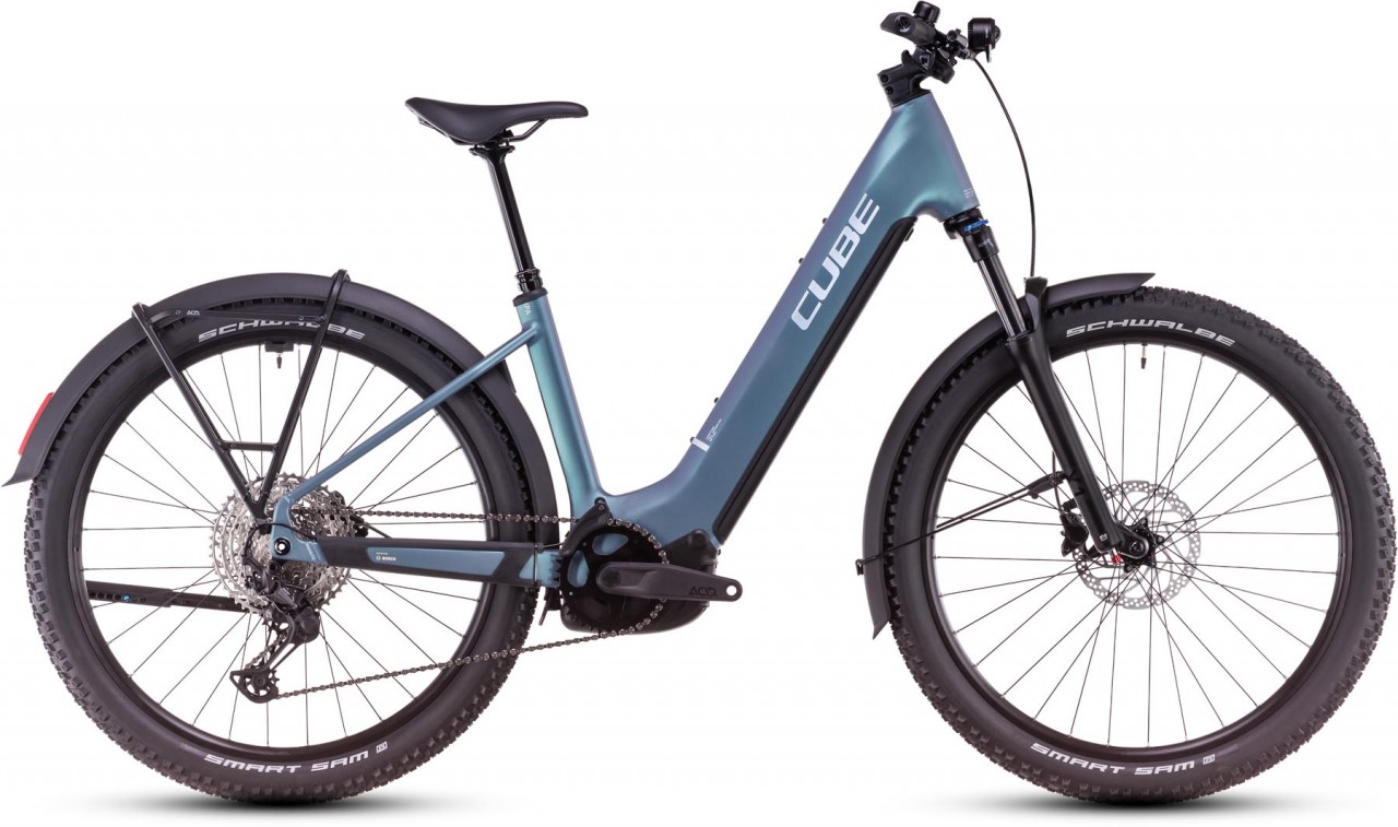 Cube Reaction Hybrid Pro Allroad 800 smaragdgrey n prism 2025 - E-Bike Hardtail Mountainbike Tiefeinsteiger