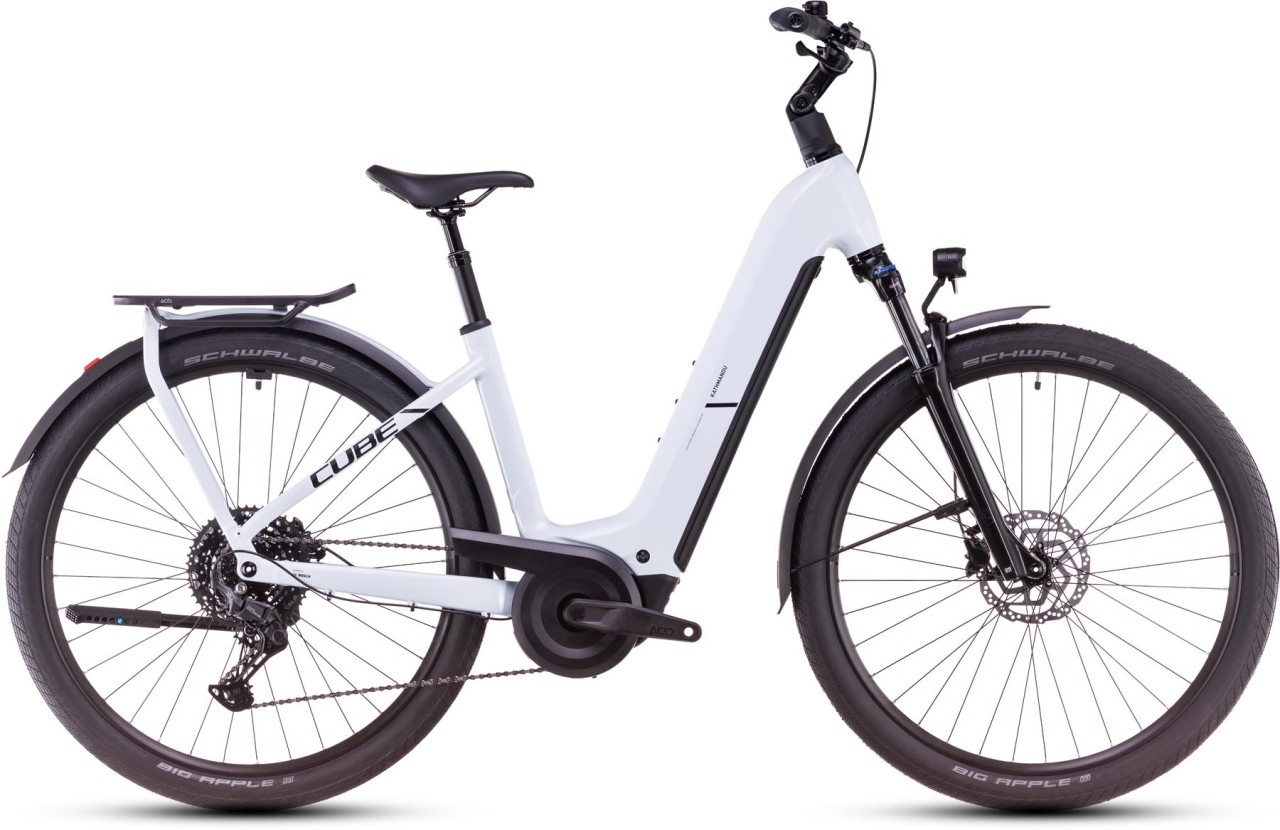 Cube Kathmandu Hybrid ONE polarwhite n black - E-Bike Trekkingrad Tiefeinsteiger