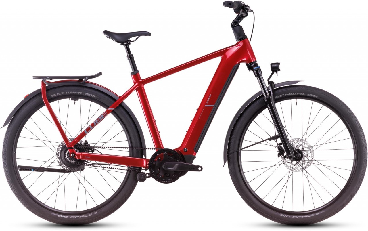 Cube Kathmandu Hybrid Comfort Pro 800 electricred n red 2025 - E-Bike Trekkingrad Herren