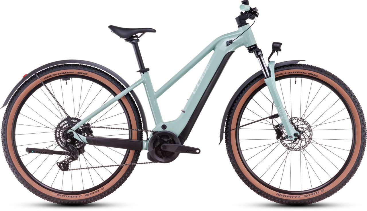 Cube Reaction Hybrid Performance 625 Allroad skylightblue n white 2025 - E-Bike Hardtail Mountainbike Damen