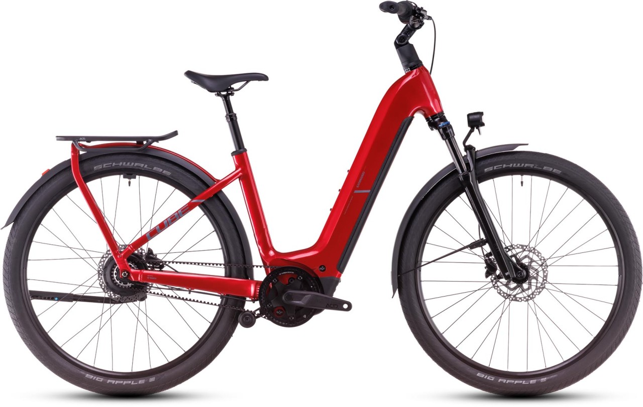 Cube Kathmandu Hybrid Comfort Pro electricred n red - E-Bike Trekkingrad Tiefeinsteiger