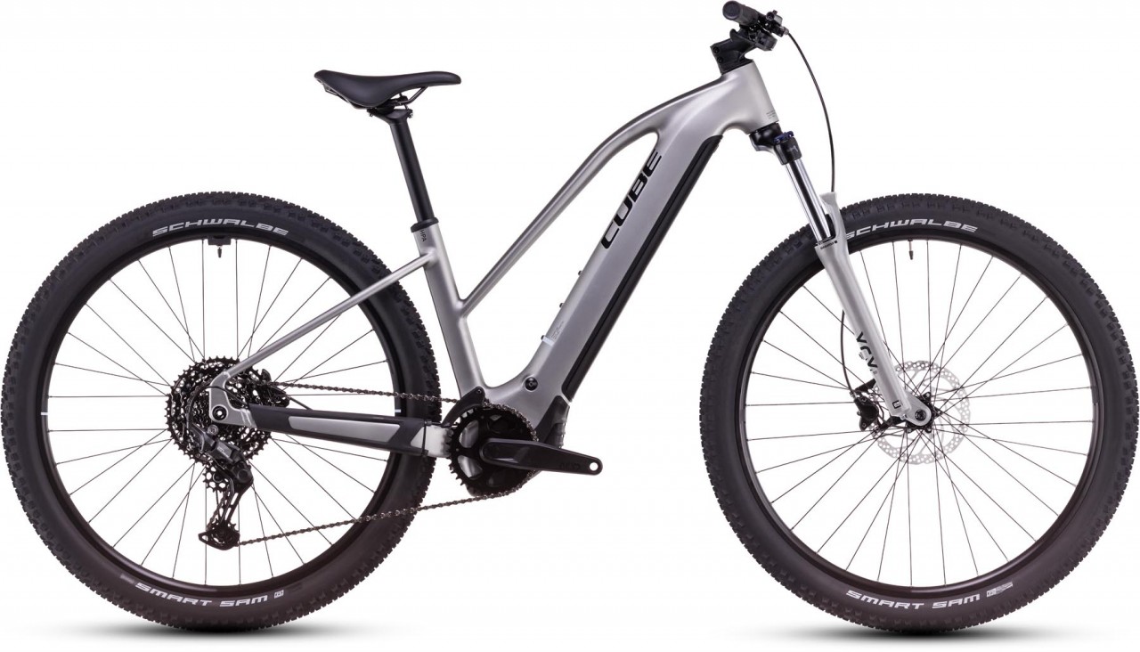 Cube Reaction Hybrid ONE 800 silver n black 2025 - E-Bike Hardtail Mountainbike Damen