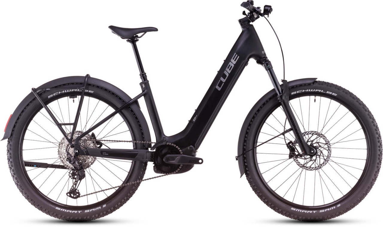 Cube Reaction Hybrid Race Allroad black n metal - E-Bike Hardtail Mountainbike Tiefeinsteiger