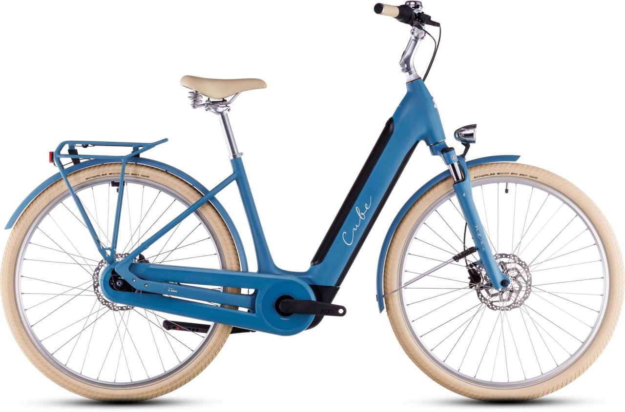 Cube Ella Hybrid 500 sphereblue n creme 2025 - E-Bike Trekkingrad Tiefeinsteiger