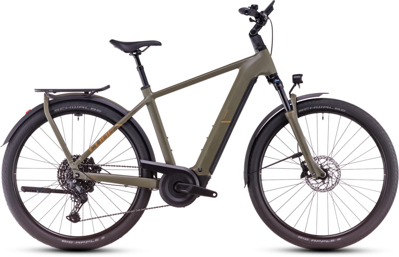 Cube Kathmandu Hybrid Pro dustyolive n gold - E-Bike Trekkingrad Herren