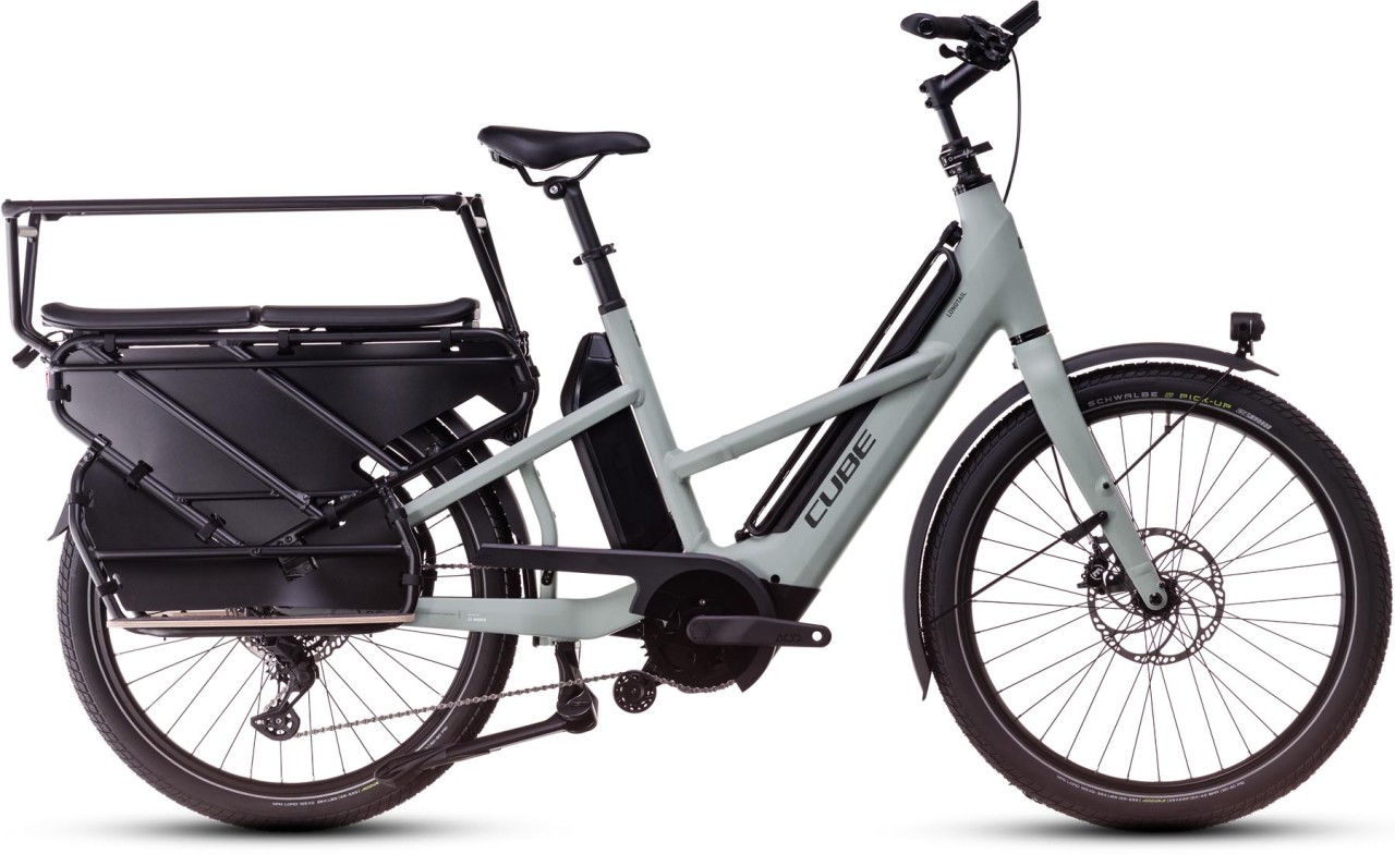 Cube Longtail Sport Hybrid Family 725 swampgrey n reflex 2025 - E-Bike Lastenfahrrad