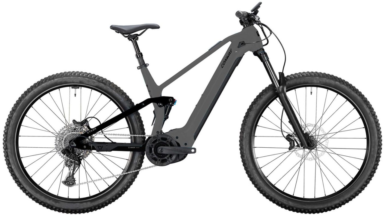 Conway Xyron ST 5.0 800Wh graphit grey matt / black matt 2025 - E-Bike Fully Mountainbike