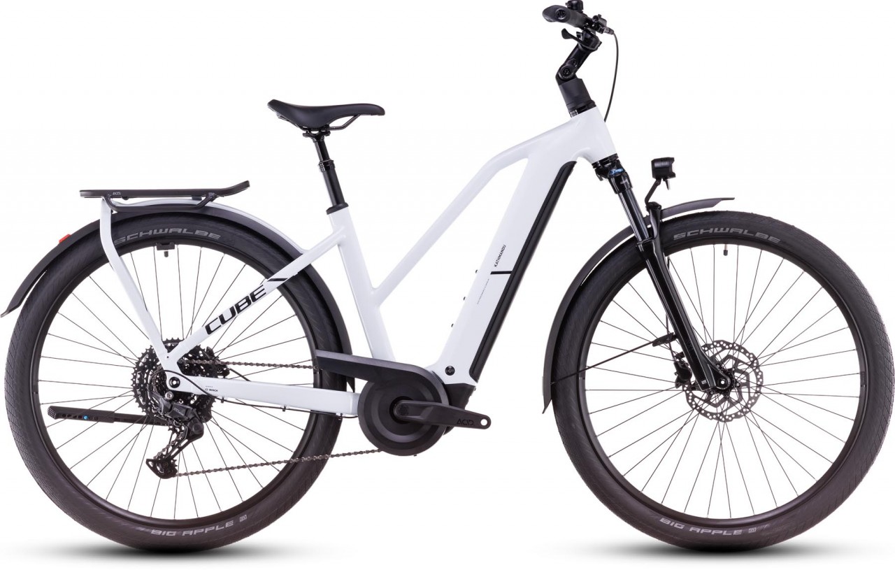 Cube Kathmandu Hybrid ONE 800 polarwhite n black 2025 - E-Bike Trekkingrad Damen