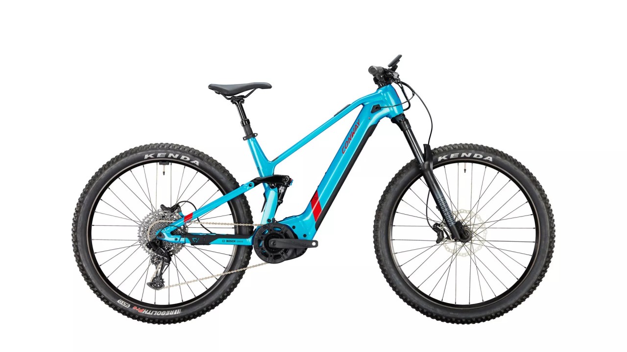 Conway Xyron S 2.9 Full Suspension - topaz metallic/red metallic 2024 - E-Bike Fully Mountainbike