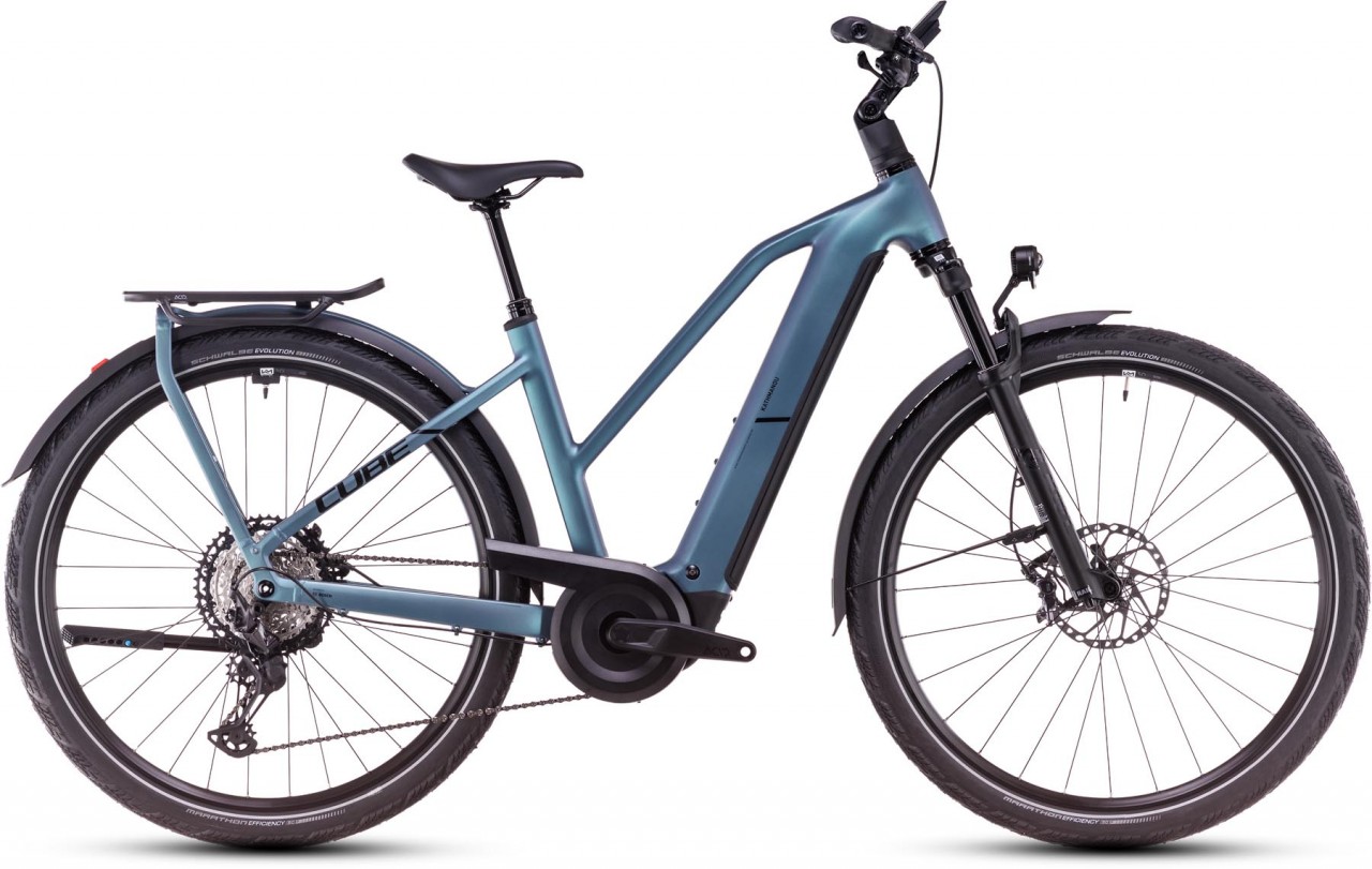 Cube Kathmandu Hybrid SLX 800 smaragdgrey n black 2025 - E-Bike Trekkingrad Damen