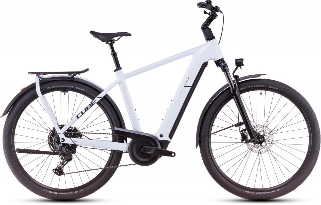 Cube Kathmandu Hybrid ONE 800 polarwhite n black 2025 - E-Bike Trekkingrad Herren