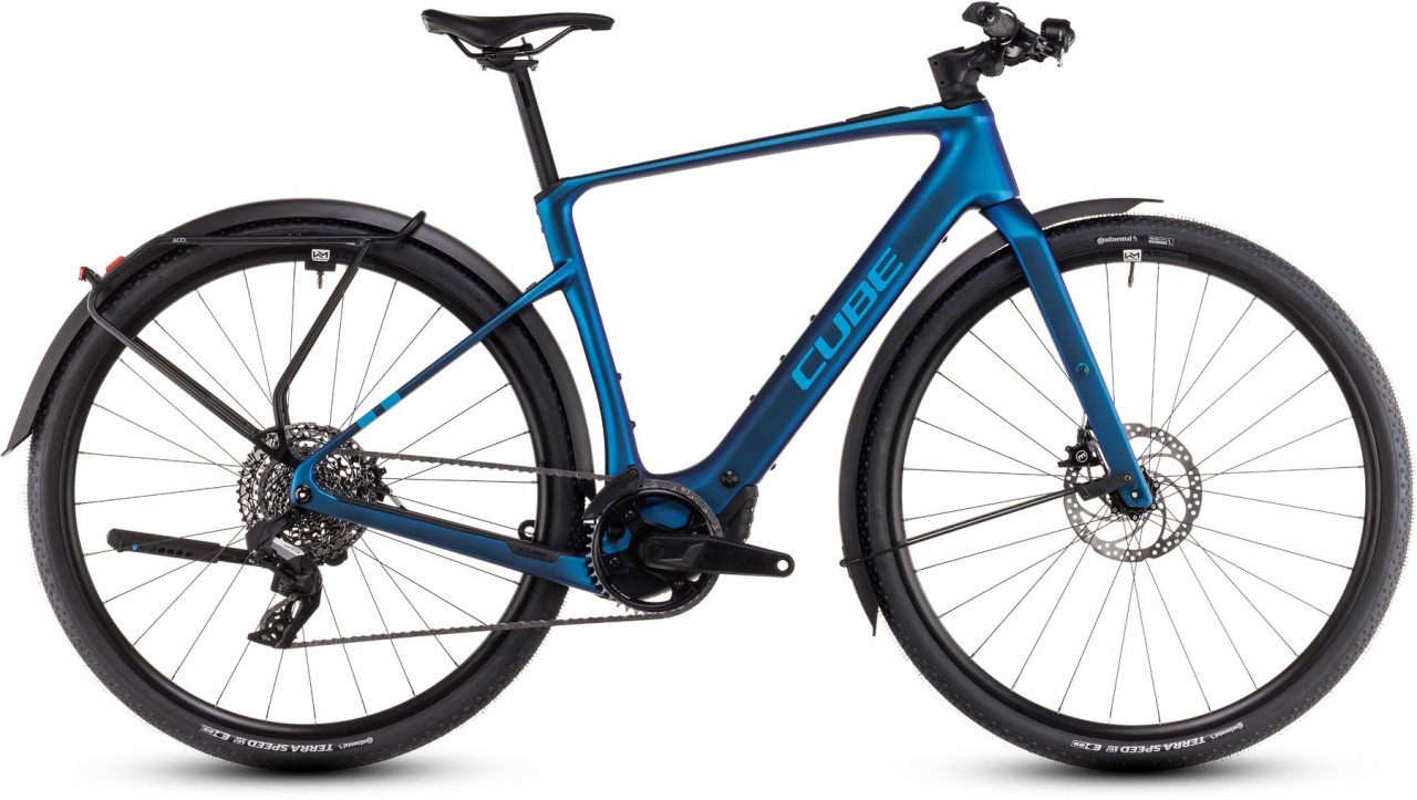 Cube Nulane Hybrid C:62 SLX FE 400X nebula n blue 2025 - E-Bike Fitnessrad Herren