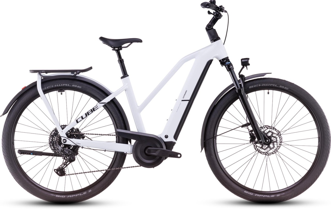 Cube Kathmandu Hybrid ONE polarwhite n black - E-Bike Trekkingrad Damen