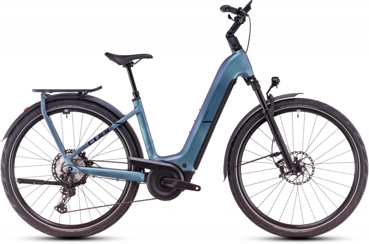 Cube Kathmandu Hybrid SLX 800 smaragdgrey n black 2025 - E-Bike Trekkingrad Tiefeinsteiger