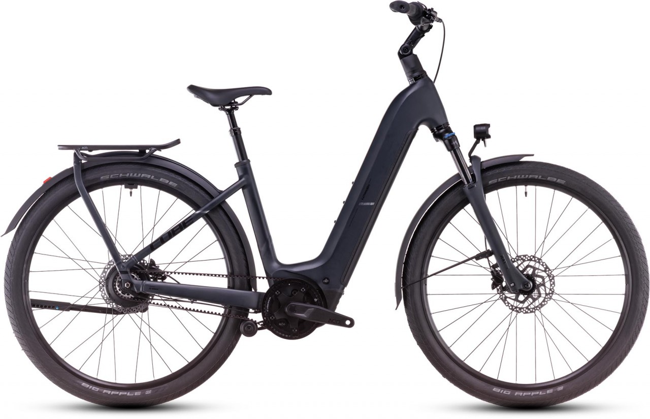 Cube Kathmandu Hybrid Comfort Pro 800 night n chrome 2025 - E-Bike Trekkingrad Tiefeinsteiger