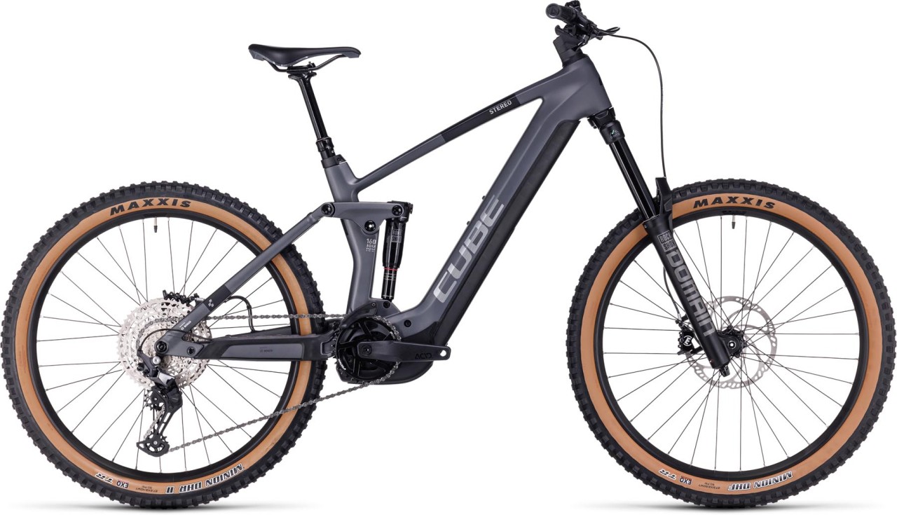 Cube Stereo Hybrid 160 HPC Race 625 27.5 grey n metal 2024 - E-Bike Fully Mountainbike