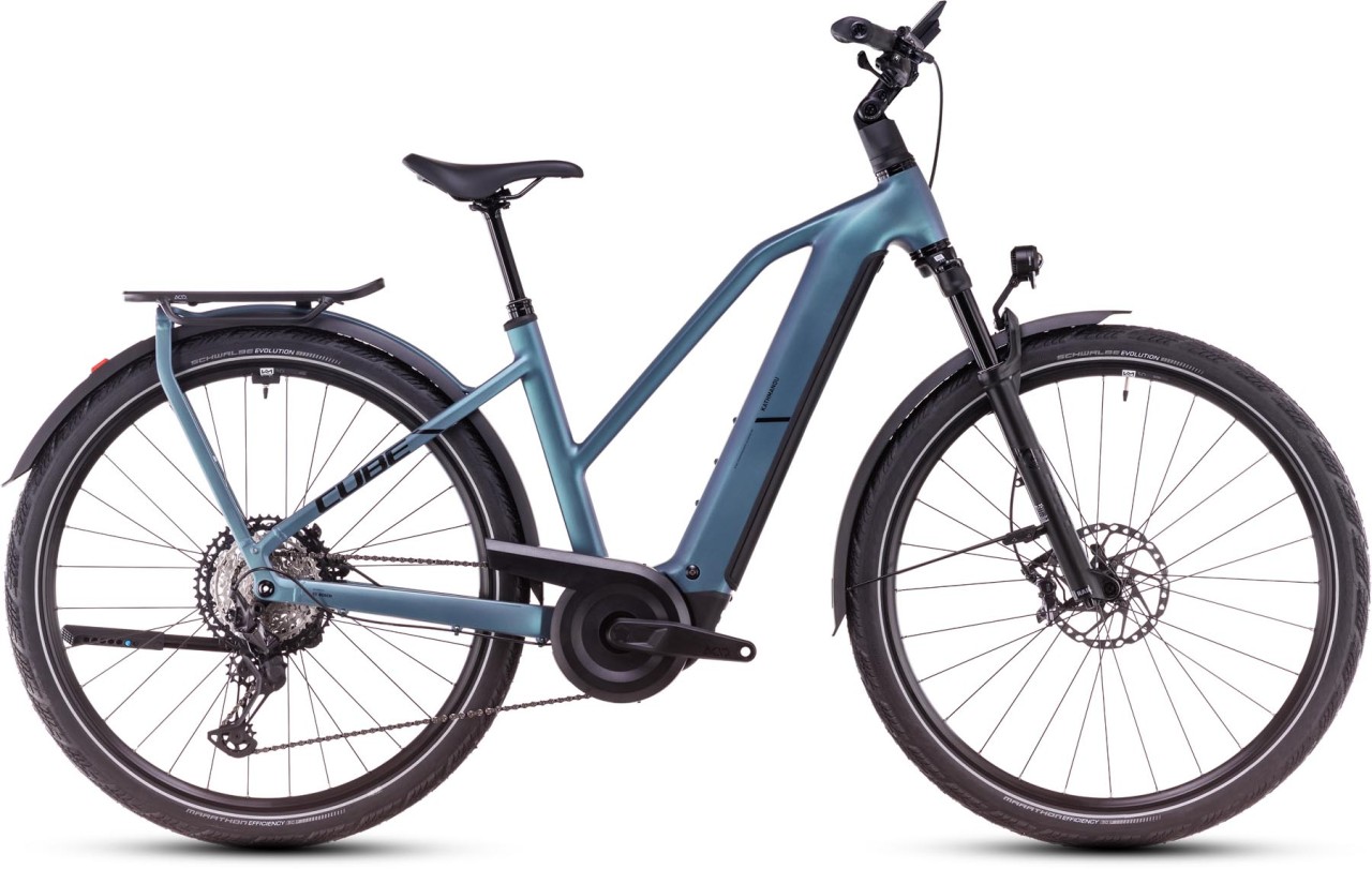 Cube Kathmandu Hybrid SLX smaragdgrey n black - E-Bike Trekkingrad Damen