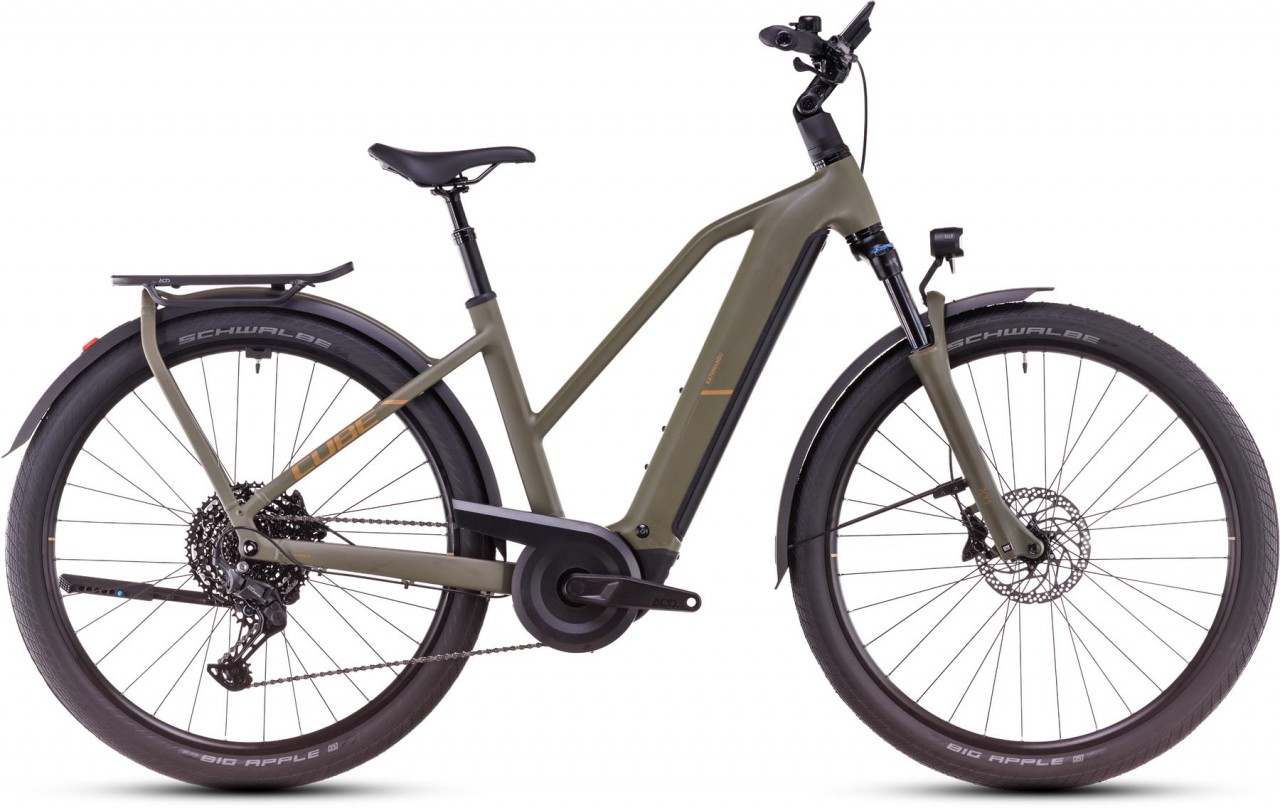 Cube Kathmandu Hybrid Pro 800 dustyolive n gold 2025 - E-Bike Trekkingrad Damen