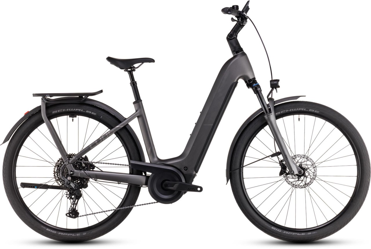 Cube Kathmandu Hybrid Pro slabgrey n chrome - E-Bike Trekkingrad Tiefeinsteiger