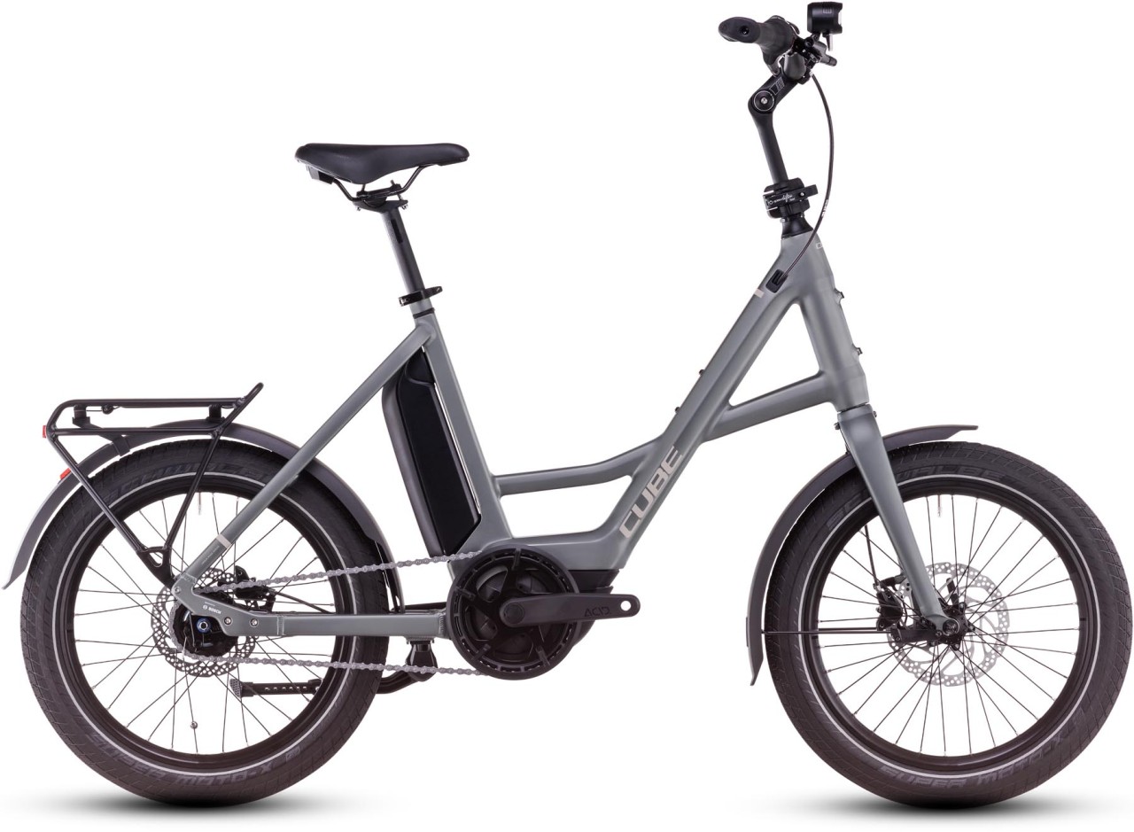 Cube Compact Hybrid Comfort 500 flashgrey n`smoke 2025 - E-Bike Kompaktrad