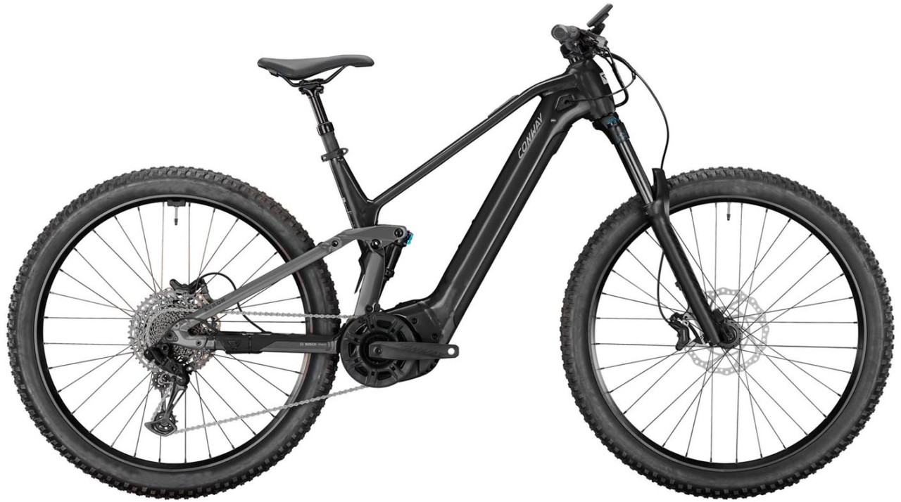 Conway Xyron ST 8.0 800Wh carbon raw / graphit grey matt 2025 - E-Bike Fully Mountainbike