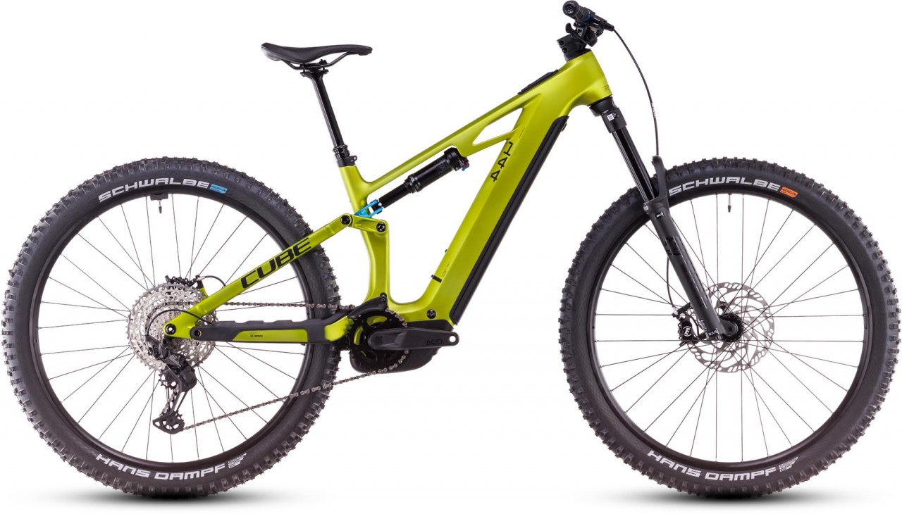 Cube Stereo Hybrid ONE44 HPC Race 800 flashlime n blue 2025 - E-Bike Fully Mountainbike - Lackschaden