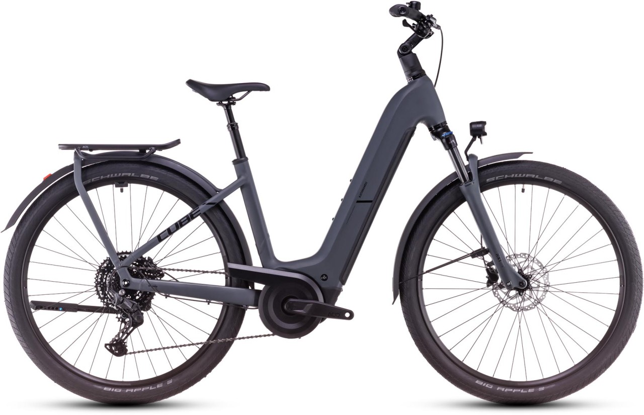 Cube Kathmandu Hybrid ONE shadowgrey n black - E-Bike Trekkingrad Tiefeinsteiger