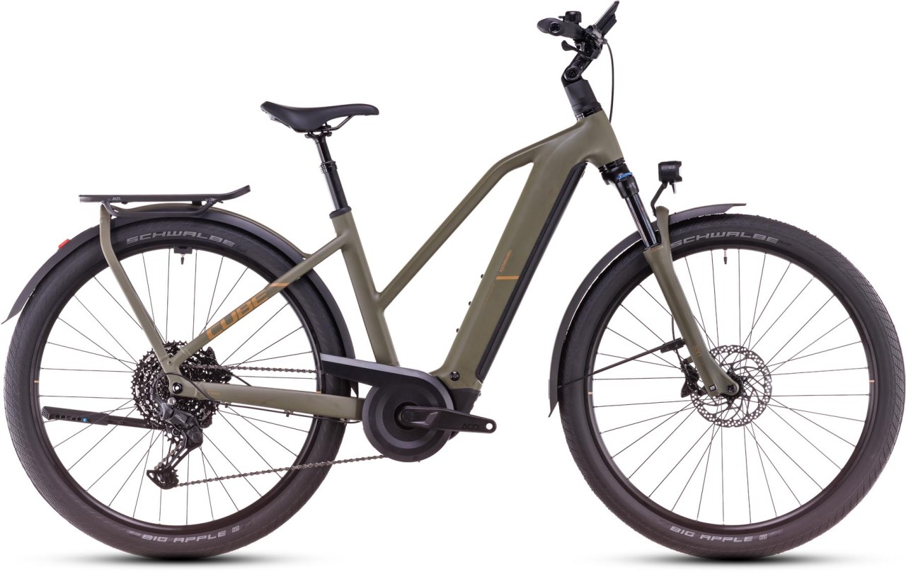 Cube Kathmandu Hybrid Pro dustyolive n gold - E-Bike Trekkingrad Damen