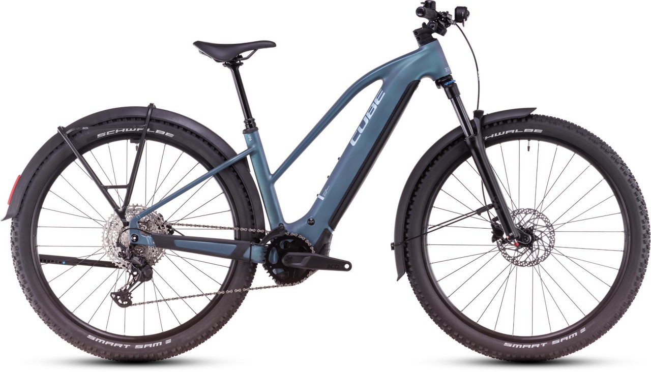 Cube Reaction Hybrid Pro Allroad smaragdgrey n prism - E-Bike Hardtail Mountainbike Damen